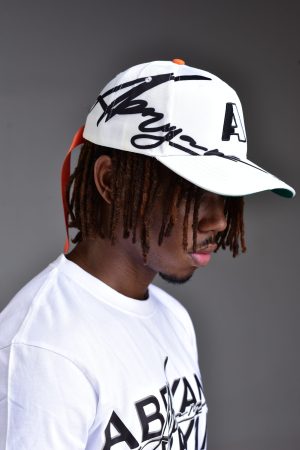 Abryanz White Safety Strap Core Cap