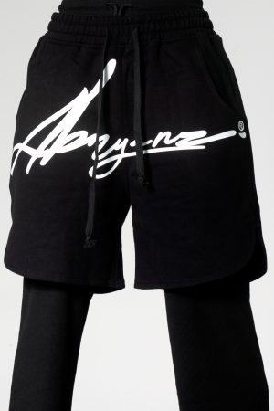 Abryanz Signature logo staple Black Short