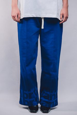 Navy Royal Blue Gradient Track Sweatpants